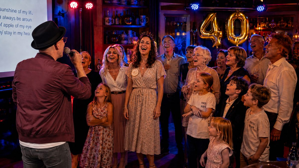RUDELSINGEN auf einem runden Geburtstag – Gäste aller Generationen singen mit